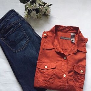 4/$25 Liz Claiborne button down top
